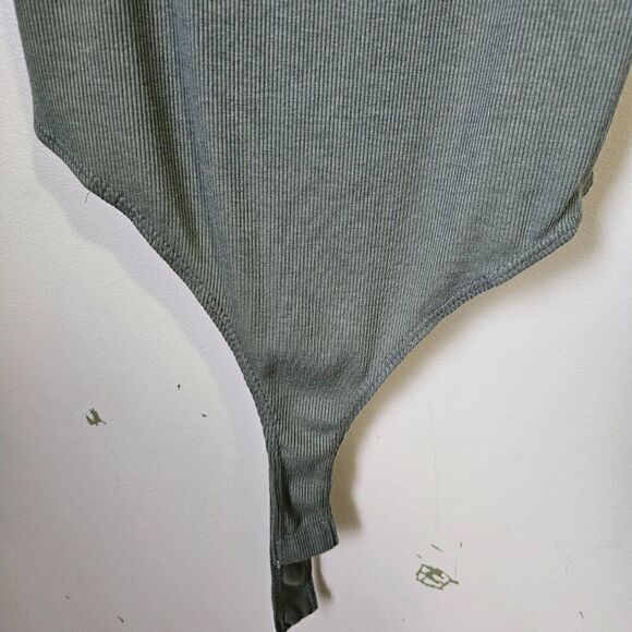 NWT MOA MOA SAGE GREEN BODYSUIT TANK TOP SIZE L - Picture 7 of 9